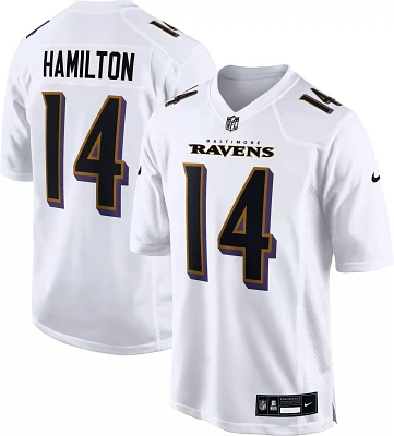 Nike Men's Baltimore Ravens Kyle Hamilton #14 White Game Jersey