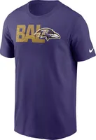 Nike Men's Baltimore Ravens Logo Essential Purple T-Shirt