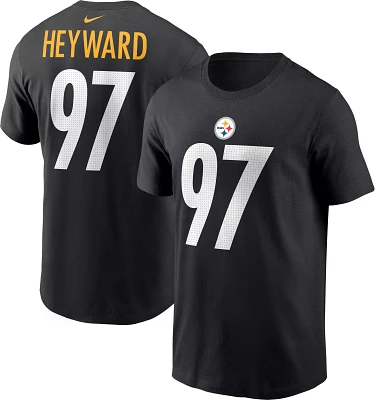 Nike Men's Pittsburgh Steelers Cam Heyward #97 Black T-Shirt