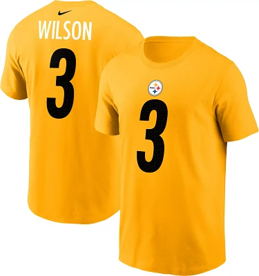 Nike Men's Pittsburgh Steelers Russell Wilson #3 Gold T-Shirt