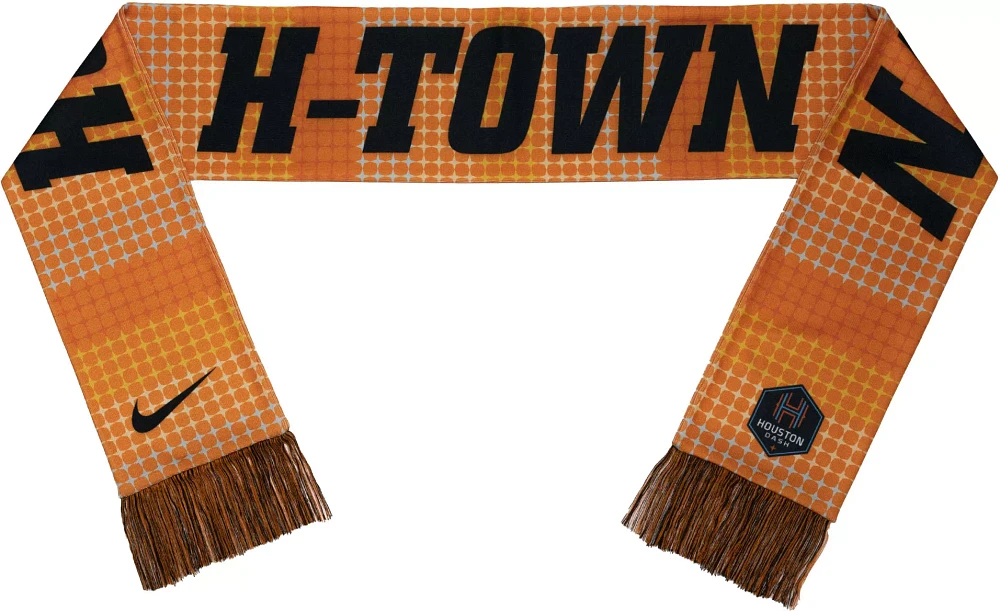 Nike Adult Houston Dash Wordmark Orange Scarf