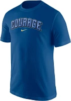 Nike Adult North Carolina Courage 2024 Wordmark Blue T-Shirt