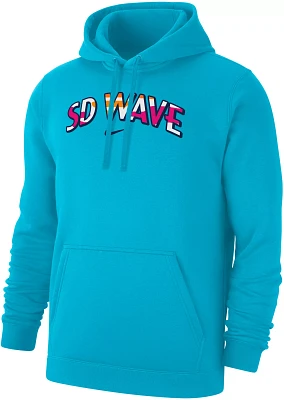 Nike Adult San Diego Wave FC Wordmark Light Blue Pullover Hoodie