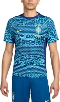 Nike Adult Brazil 2024 Teal Prematch Jersey