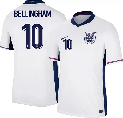 Nike Adult England Jude Bellingham #10 2024 Home Replica Jersey