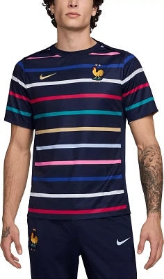 Nike Adult France 2024 Navy Prematch Jersey