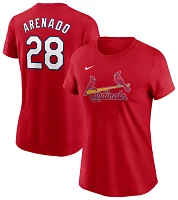 Nike Women's St. Louis Cardinals Nolan Arenado #28 Red Home T-Shirt