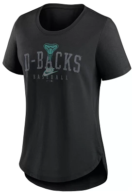 Nike Women's Arizona Diamondbacks Black Cooperstown Arch T-Shirt