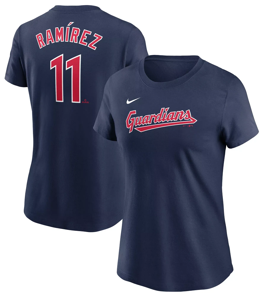 Nike Women's Cleveland Guardians José Ramírez #11 Navy Home T-Shirt