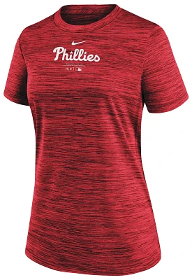 Nike Women's Philadelphia Phillies Red Authentic Collection Velocity T-Shirt