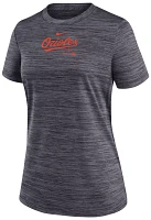 Nike Women's Baltimore Orioles Black Authentic Collection Velocity T-Shirt