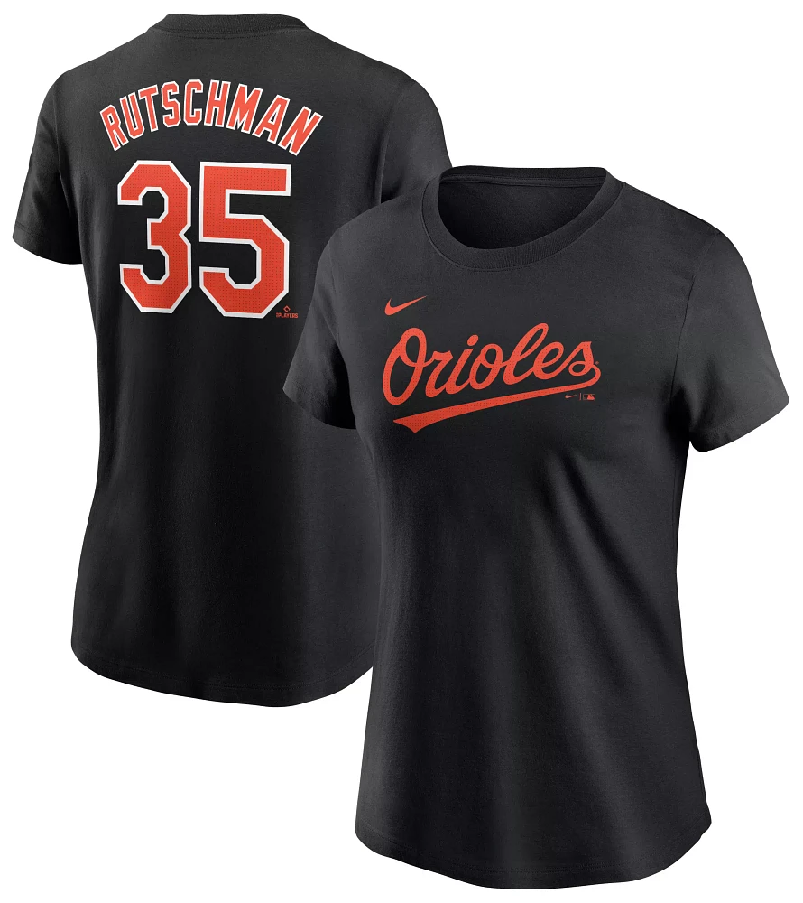 Nike Women's Baltimore Orioles Adley Rutschman #35 Black T-Shirt