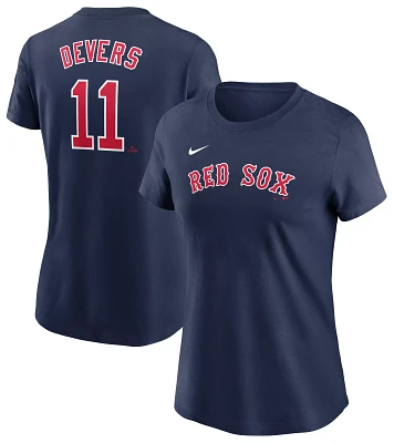 Nike Women's Boston Red Sox Rafael Devers #11 Navy Home T-Shirt