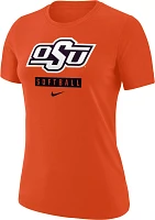 Nike Women's Oklahoma State Cowboys Orange Cotton Softball T-Shirt