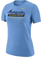 Nike Women's Marquette Golden Eagles Blue Logo T-Shirt