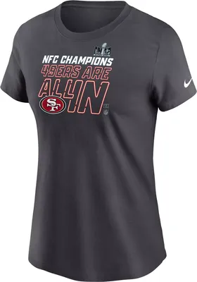 Nike Women's 2024 NFC Conference Champions San Francisco 49ers Locker Room T-Shirt