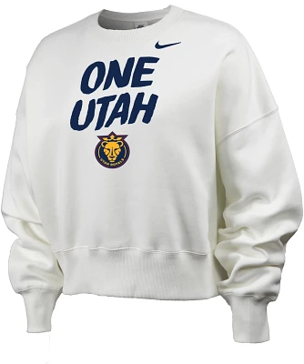 Nike Women's Utah Royals 2024 One White Crew Sweatshirt