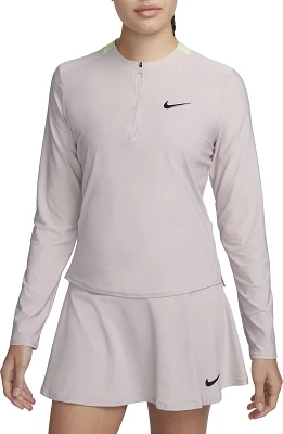 Nike Women's NikeCourt Dri-FIT Advantage Mid Layer Tennis ¼ Zip