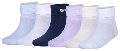 Nike Girls' Fold Over Ankle Socks 6-Pack