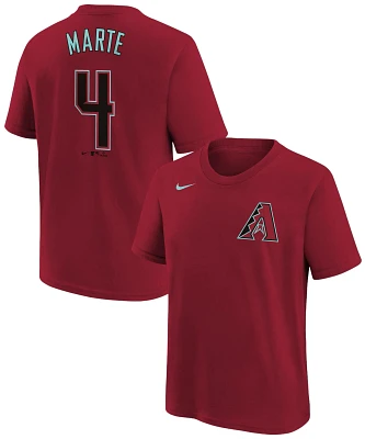 Nike Youth Arizona Diamondbacks Ketel Marte #4 Red T-Shirt