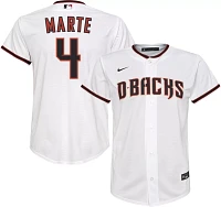 Nike Youth Arizona Diamondbacks Ketel Marte #4 White Cool Base Jersey