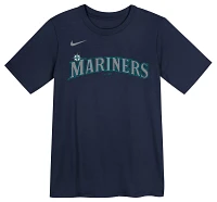 Nike Little Kids' Seattle Mariners Julio Rodríguez #44 Navy T-Shirt