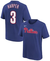 Nike Youth Philadelphia Phillies Bryce Harper #3 Blue T-Shirt