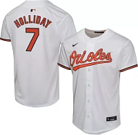 Nike Youth Replica Baltimore Orioles Jackson Holliday #7 White Game Cool Base Jersey