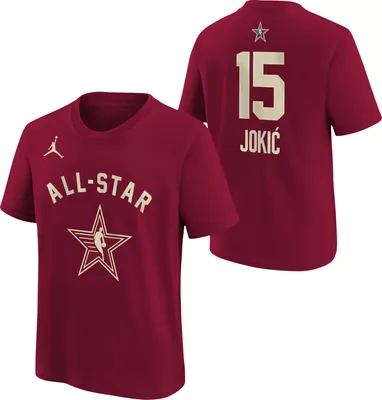 Nike Youth 2024 NBA All-Star Game Denver Nuggets Nikola Jokic #15 Red T-Shirt