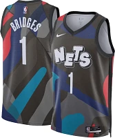 Nike Adult 2023-24 City Edition Brooklyn Nets Mikal Bridges #1 Swingman Jersey