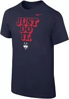 Nike Youth UConn Huskies Blue Core Cotton 'Just Do It' T-Shirt