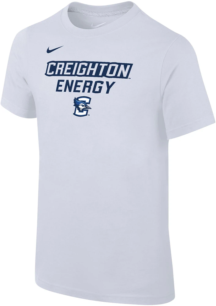 Nike Youth Creighton Bluejays White Dri-FIT 'Energy' Bench T-Shirt