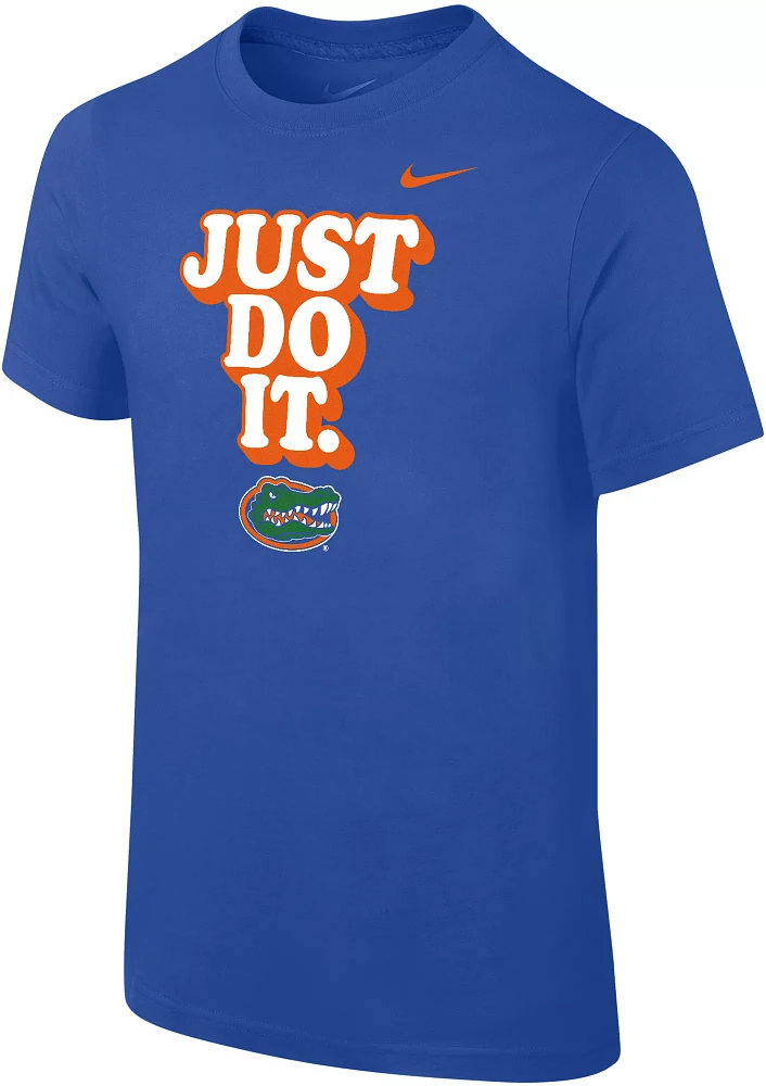 Nike Youth Florida Gators Blue Core Cotton 'Just Do It' T-Shirt