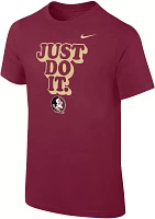 Nike Youth Florida State Seminoles Garnet Core Cotton 'Just Do It' T-Shirt