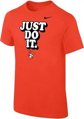 Nike Youth Oklahoma State Cowboys Orange Core Cotton 'Just Do It' T-Shirt