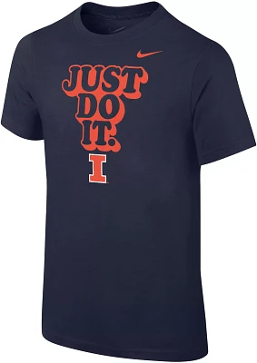 Nike Youth Illinois Fighting Illini Blue Core Cotton 'Just Do It' T-Shirt