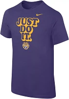 Nike Youth LSU Tigers Purple Core Cotton 'Just Do It' T-Shirt