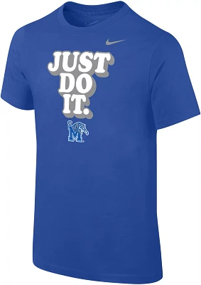 Nike Youth Memphis Tigers Blue Core Cotton 'Just Do It' T-Shirt