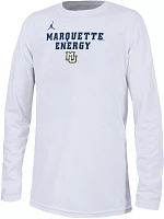 Nike Youth Marquette Golden Eagles White Dri-FIT 'Energy' Bench Long Sleeve T-Shirt