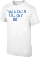 Nike Youth North Carolina Tar Heels White Dri-FIT 'Energy' Bench T-Shirt