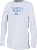 Nike Youth North Carolina Tar Heels White Dri-FIT 'Energy' Bench Long Sleeve T-Shirt