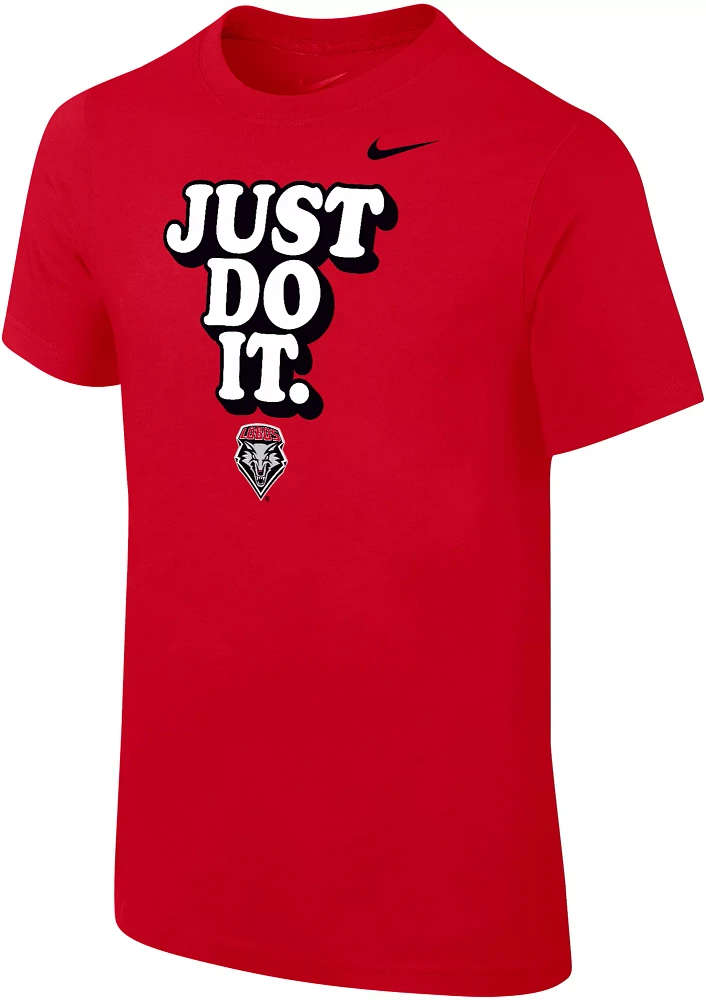 Nike Youth New Mexico Lobos Cherry Core Cotton 'Just Do It' T-Shirt