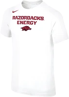 Nike Youth Arkansas Razorbacks White Dri-FIT 'Energy' Bench T-Shirt