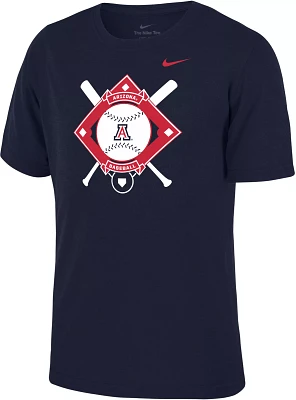 Nike Youth Arizona Wildcats Navy Dri-FIT Baseball Plate Legend T-Shirt