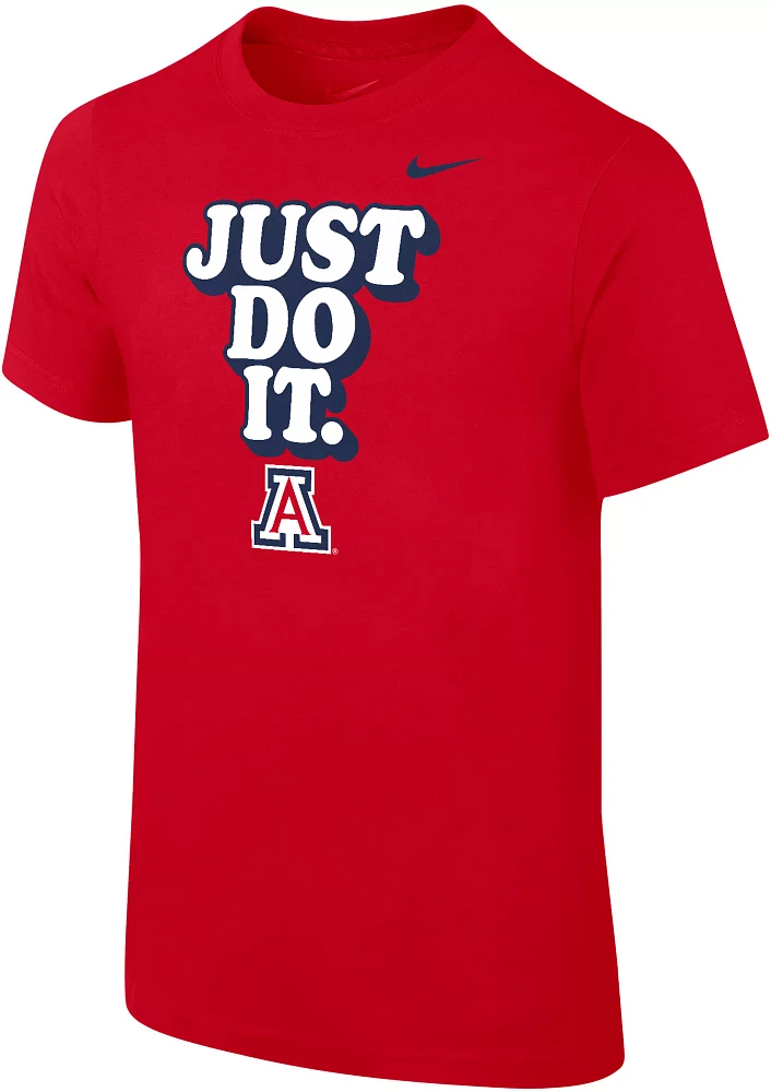 Nike Youth Arizona Wildcats Cardinal Core Cotton 'Just Do It' T-Shirt