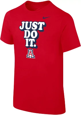 Nike Youth Arizona Wildcats Cardinal Core Cotton 'Just Do It' T-Shirt