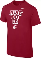 Nike Youth Washington State Cougars Crimson Core Cotton 'Just Do It' T-Shirt