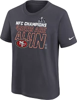 Nike Youth 2024 NFC Conference Champions San Francisco 49ers Locker Room T-Shirt