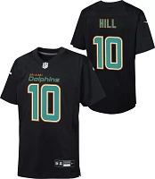 Nike Youth Miami Dolphins Tyreek Hill #10 Black Game Jersey