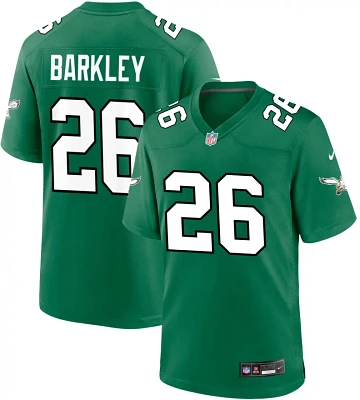 Nike Youth Philadelphia Eagles Saquon Barkley #26 Kelly Green Game Jersey